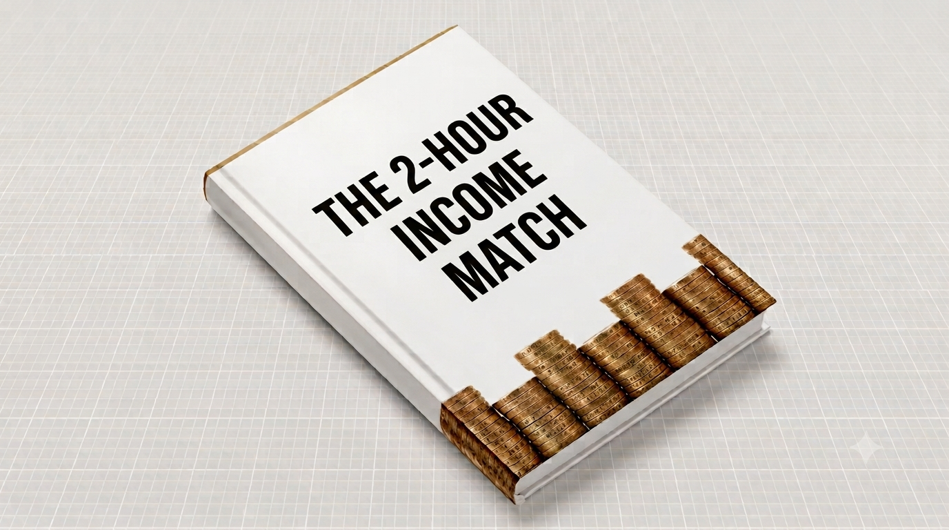 The 2-Hour Income Match: guide cover mockup