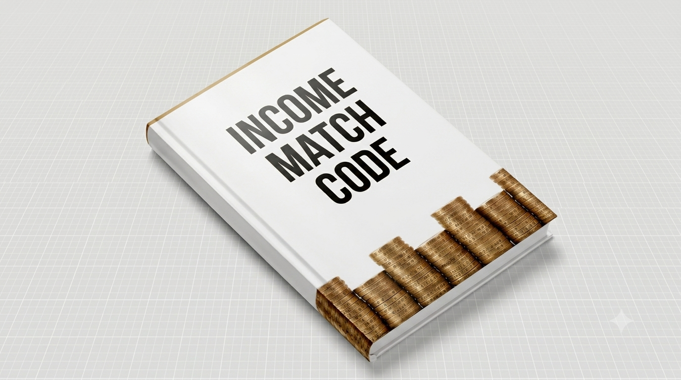 The Income Match Code PDF mockup